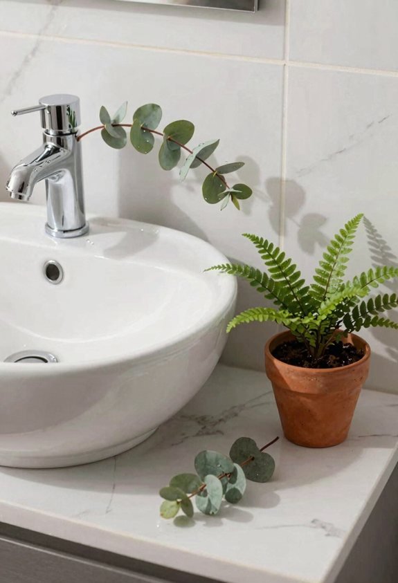 spa vibes via eucalyptus fern