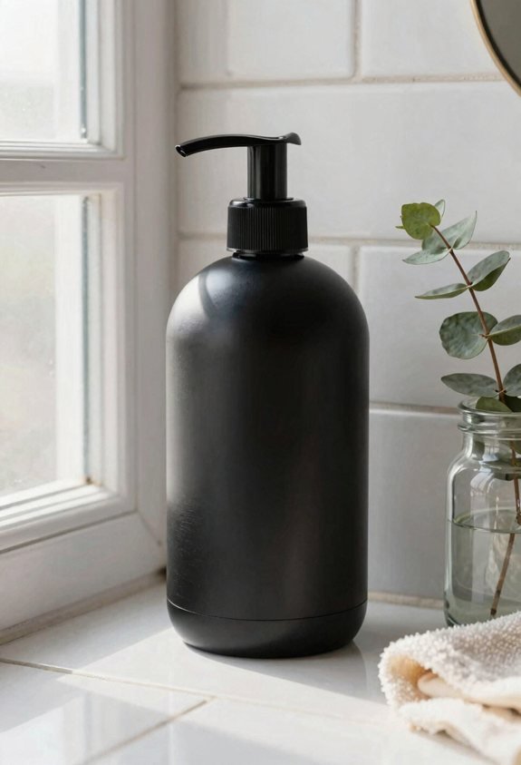 stick on soap dispenser declutter