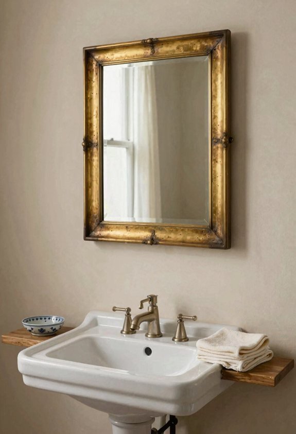 thrifted vintage mirror upgrade