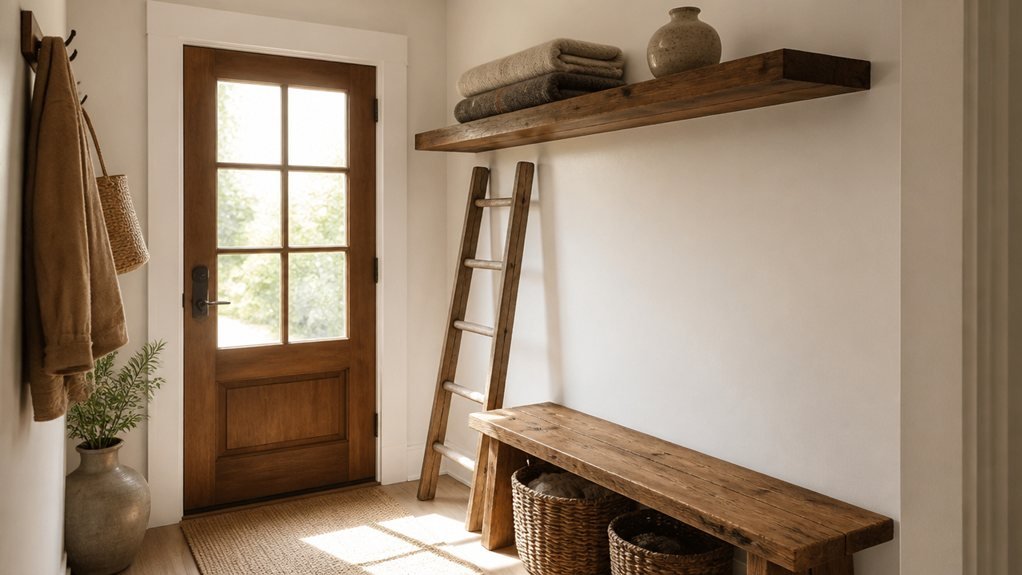 upper wall storage shelves